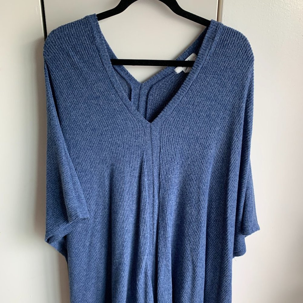 Cherish soft blue poncho